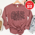 Grace Still Finds Me Long Sleeve - Heather Mauve - 17 product image 1