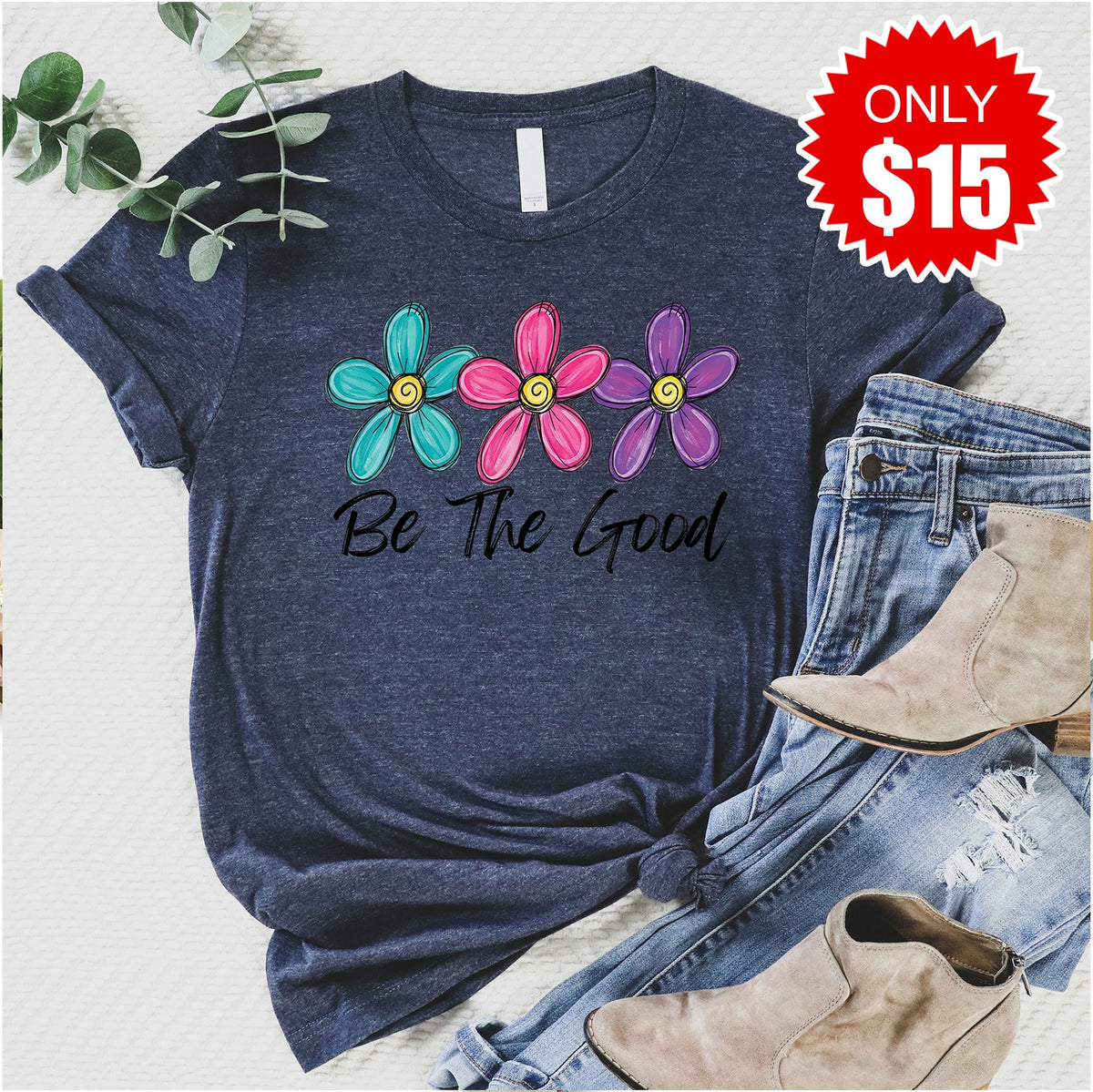 Be The Good Tee - Heather Navy - 15 product image 1