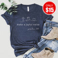 Joyful Noise Tee - Heather Navy - 15 product image 1
