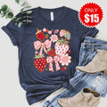 Strawberries Tee - Heather Navy - 15 product image 1