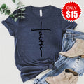 Faith Cross Tee - Heather Navy - 15 product image 1