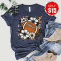 Football Tee - Heather Navy - 15 product image 1