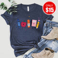 School Supplies Tee - Heather Navy - 15 product image 1
