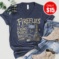 Fireflies V-Neck - Heather Navy - 15
