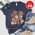 Football V-Neck - Heather Navy - 15