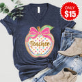 Teacher V-Neck - Heather Navy - 15
