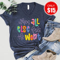 He Wont Fail V-Neck - Heather Navy - 15