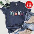 Back To School V-Neck - Heather Navy - 15