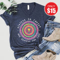 Sisters In Christ V-Neck - Heather Navy - 15