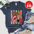 Touchdown Season V-Neck - Heather Navy - 15