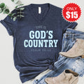 God's Country V-Neck - Heather Navy - 15