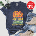 His Mercies Are New V-Neck - Heather Navy - 15