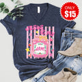 Jesus Is My Jam V-Neck - Heather Navy - 15