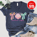 Summer Vibes V-Neck - Heather Navy - 15