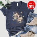 Be Still and Know V-Neck - Heather Navy - 15