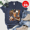 Teach Inspire Love V-Neck - Heather Navy - 15