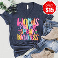 Words Matter V-Neck - Heather Navy - 15