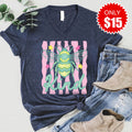 Bee Kind V-Neck - Heather Navy - 15