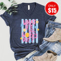 All Works Out V-Neck - Heather Navy - 15