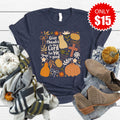 Give Thanks Collage Tee - Heather Navy - 15 product image 1