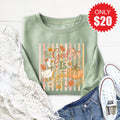 God Is Good Sweatshirt - Heather Sage - 20 product image 1