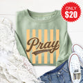 Pray Sweatshirt - Heather Sage - 20 product image 1