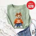 Fall For Jesus Teddy Bear Sweatshirt - Heather Sage - 20 product image 1