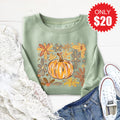Pumpkin Sweatshirt - Heather Sage - 20 product image 1