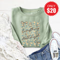 Everything Hallelujah Sweatshirt - Heather Sage - 20 product image 1