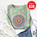 Sisters In Christ Sweatshirt - Heather Sage - 20 product image 1