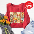 Fall Vibes Sweatshirt - Heather Scarlet - 20 product image 1