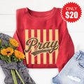 Pray Sweatshirt - Heather Scarlet - 20 product image 1