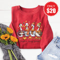 Cozy Goose Sweatshirt - Heather Scarlet - 20 product image 1
