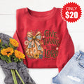 Give Thanks Sweatshirt - Heather Scarlet - 20 product image 1