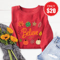 Believe Sweatshirt - Heather Scarlet - 20 product image 1