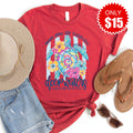 Deep Waters Tee - Heather Scarlet - 15 product image 1