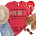 Kindness Is Free Tee - Heather Scarlet - 15 product image 1