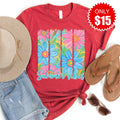 Summer Vibes Tee - Heather Scarlet - 15 product image 1