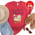 Id Rather Be Thrifting Tee - Heather Scarlet - 15 product image 1