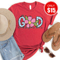 My God Loves Tee - Heather Scarlet - 15 product image 1