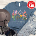 Wild Flowers Grow Tee - Heather Slate - 15 product image 1