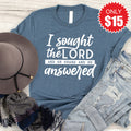 I Sought The Lord Tee - Heather Slate - 15 product image 1