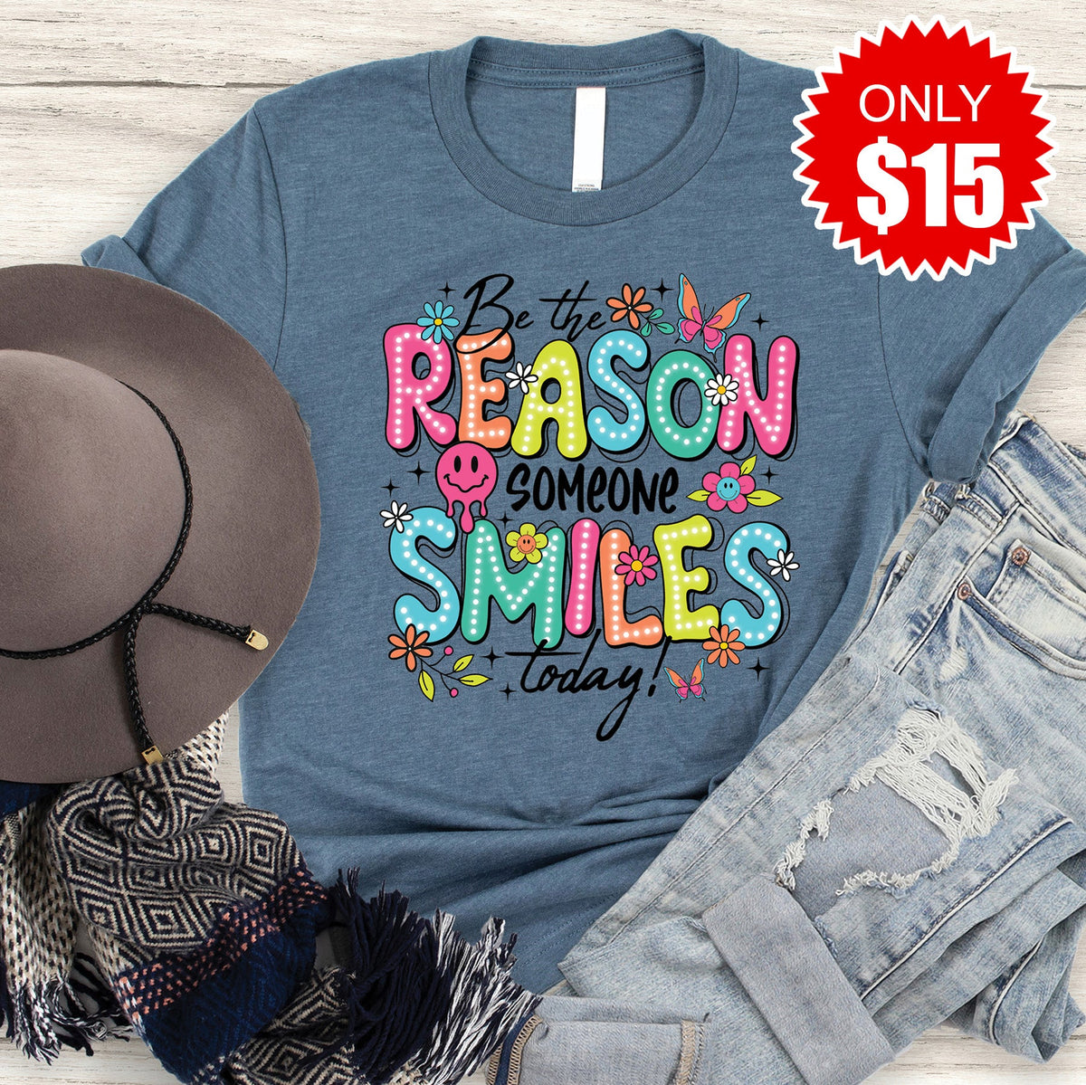 Be The Reason Tee - Heather Slate - 15 product image 1