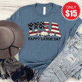 USA Labor Day Tee - Heather Slate - 15 product image 1