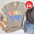 Just Grateful V-Neck - Heather Stone - 15