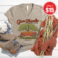 Give Thanks V-Neck - Heather Stone - 15