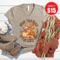 Give Thanks V-Neck - Heather Stone - 15