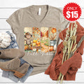 Fall Vibes V-Neck - Heather Stone - 15