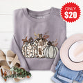 Pumpkin Trio Sweatshirt - Heather Storm - 20 product image 1