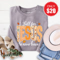 Fall For Jesus Sweatshirt - Heather Storm - 20 product image 1